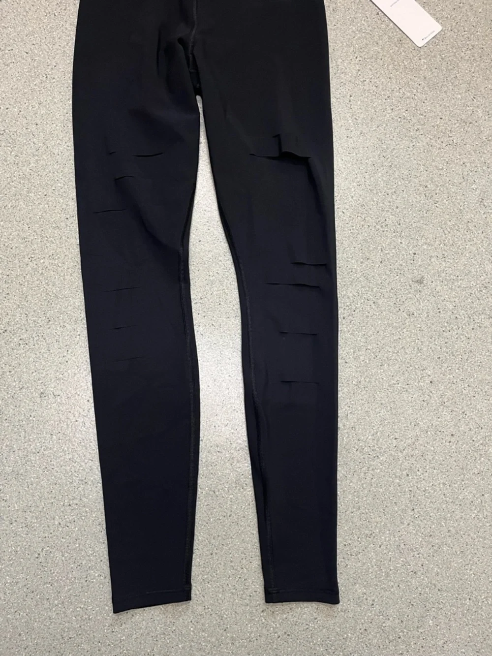 Alo Yoga High Waist Ripped Warrior Leggings Black XS
